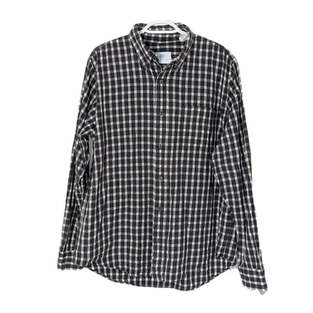 JACK SPADE bleecker street checkered button down shirt XL @M2